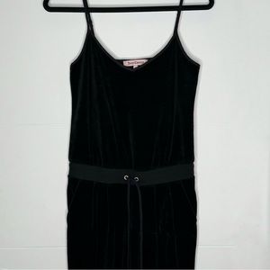Black velour jumpsuit juicy couture